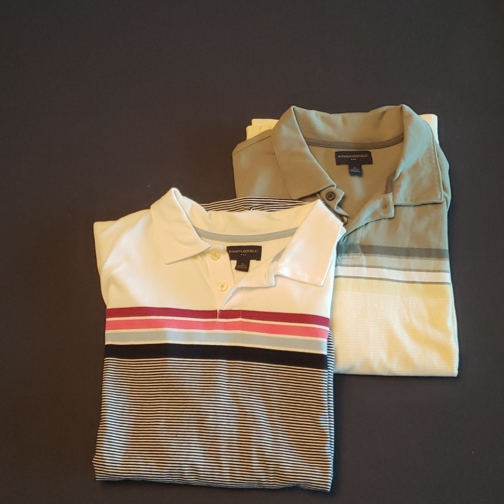 Banana Republic men's short sleeve polo shirts